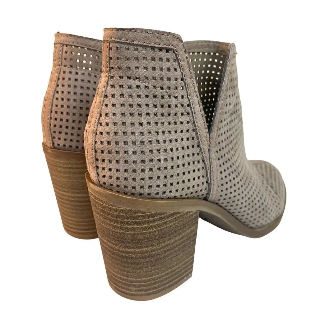 DOLCE VITA JANIE Perforated Beige Bootie